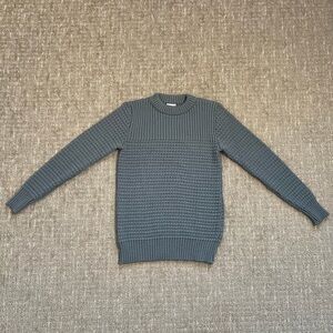 S.N.S. HERNING Knitwear Gray Crewneck Wool Knit Sweater Size Small